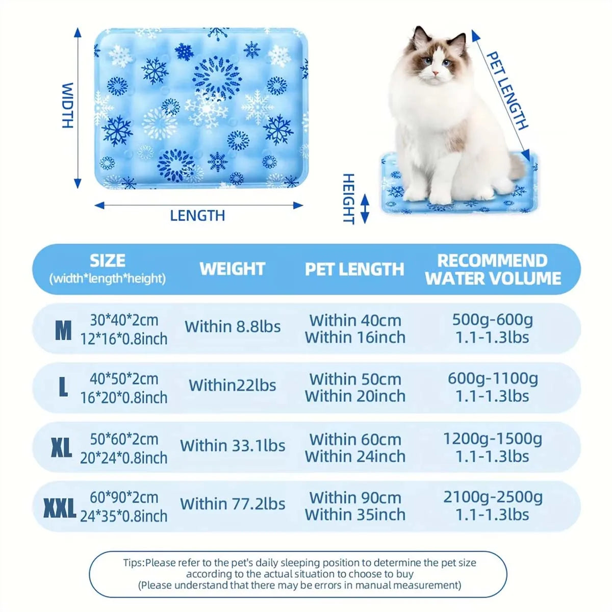 Pet cooling mat