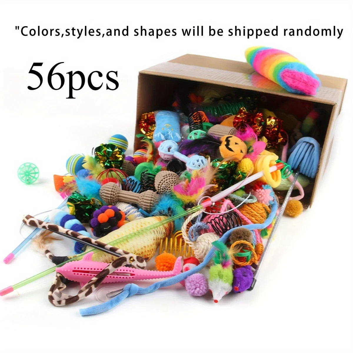 Set 56/28/14 Verschiedene Katzenspielzeuge