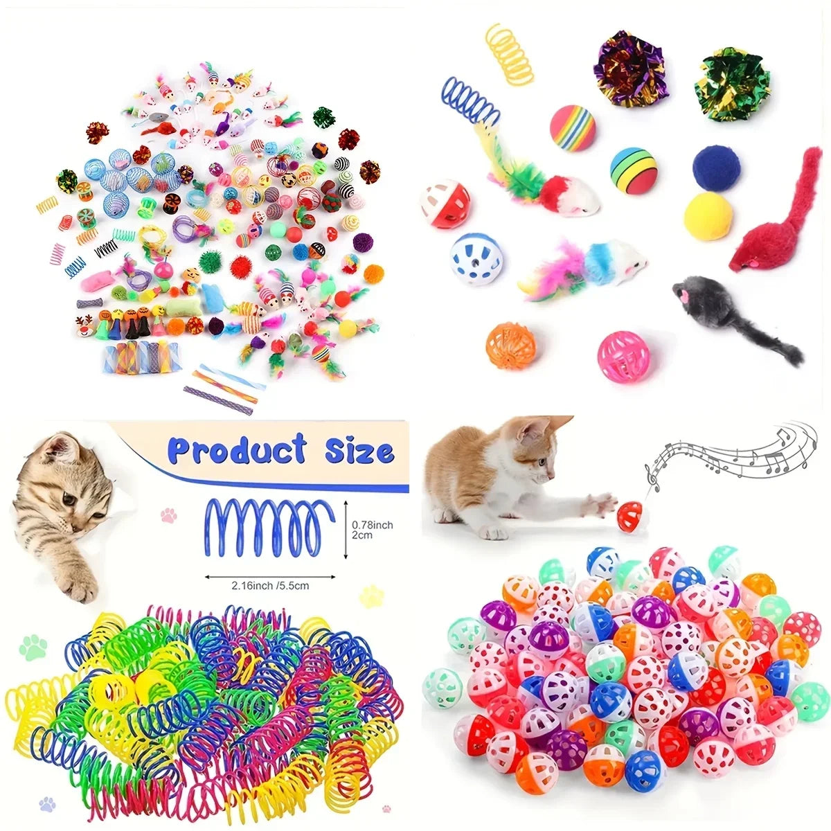 Set 56/28/14 Verschiedene Katzenspielzeuge