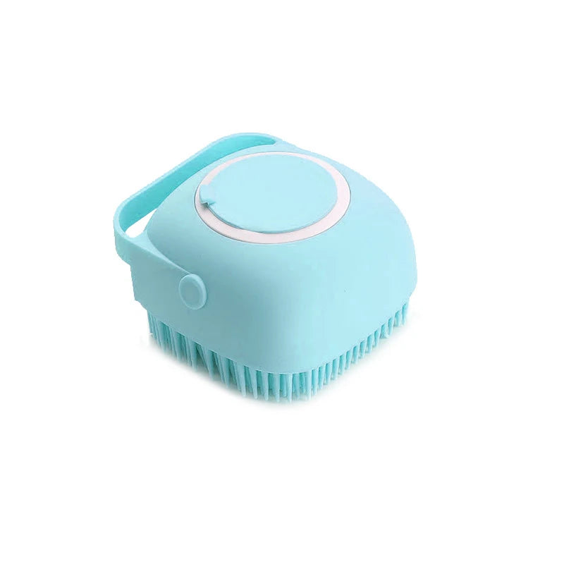 Bath brush with soap dispenser