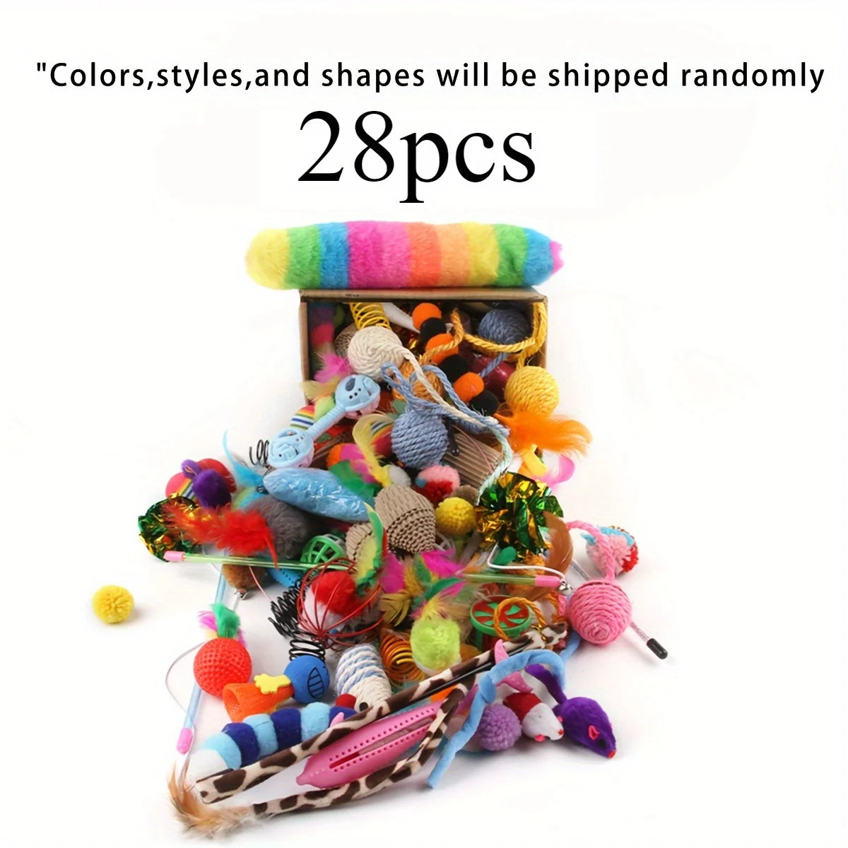 Set 56/28/14 Verschiedene Katzenspielzeuge